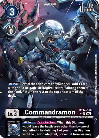 Commandramon (Alternate Art), Blast Ace BT14-056 SR