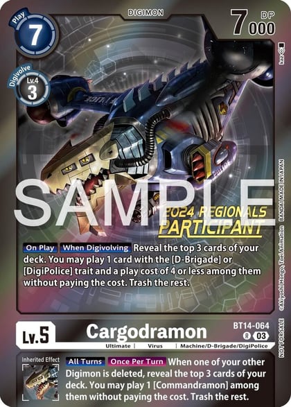 Cargodramon (2024 Regionals Participant), Blast Ace BT14-064 R