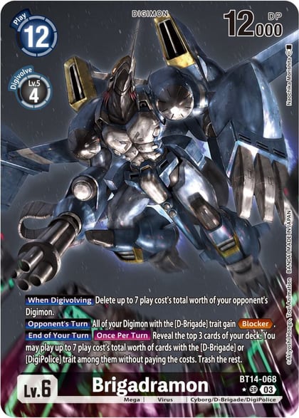 Brigadramon (Alternate Art), Blast Ace BT14-068 SR