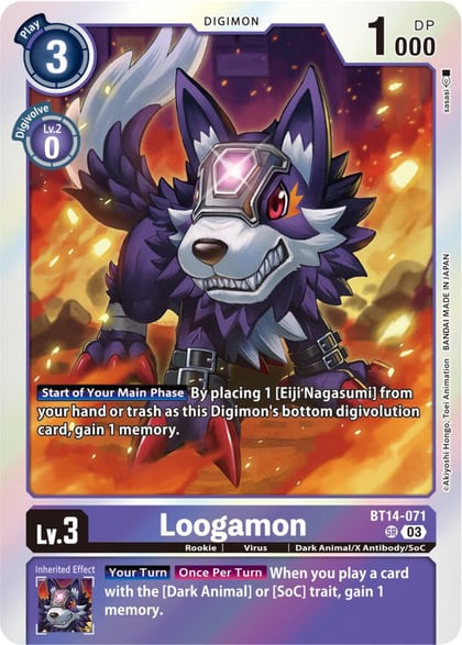 Loogamon, Blast Ace BT14-071 SR