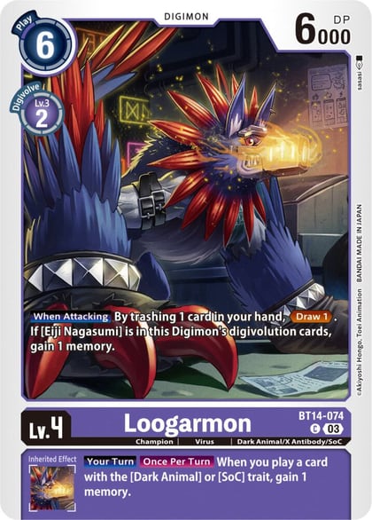 Loogarmon, Blast Ace BT14-074 C