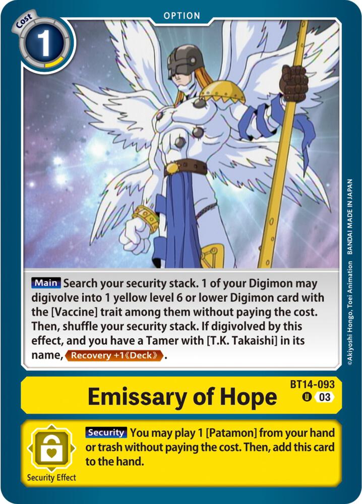 Emissary of Hope, Blast Ace BT14-093 U
