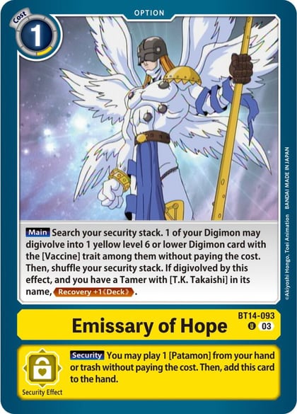 Emissary of Hope, Blast Ace BT14-093 U