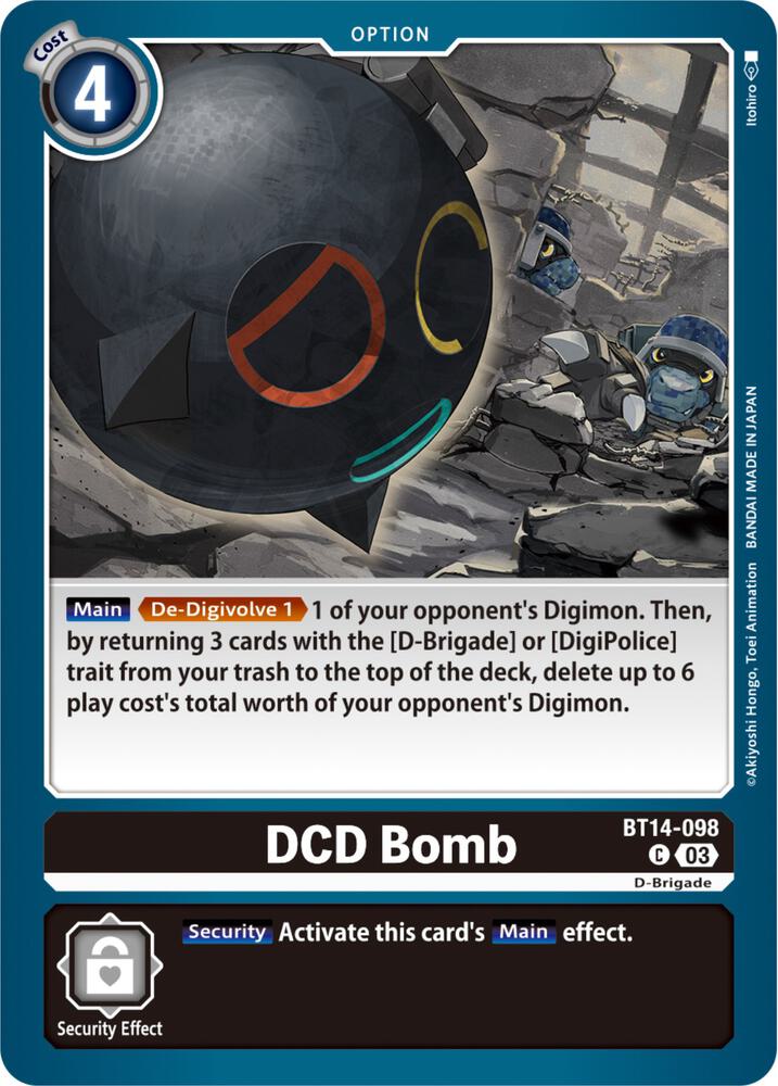DCD Bomb, Blast Ace BT14-098 C