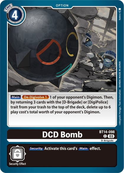 DCD Bomb, Blast Ace BT14-098 C