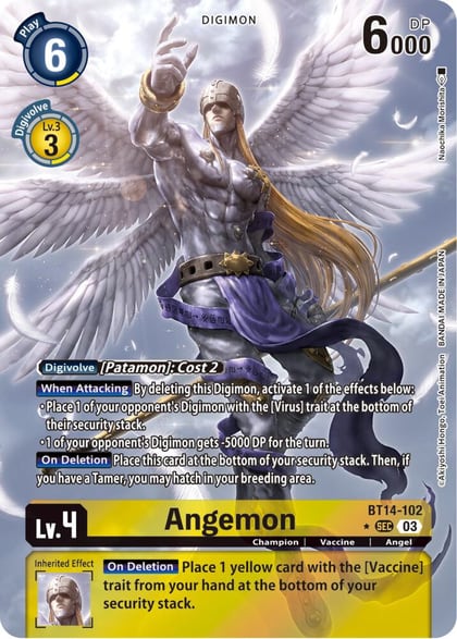 Angemon (Alternate Art), Blast Ace BT14-102 SEC