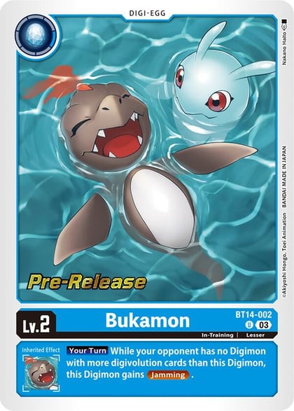 Bukamon, Blast Ace Pre-Release Cards BT14-002 U