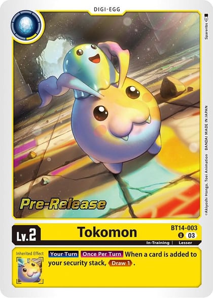 Tokomon, Blast Ace Pre-Release Cards BT14-003 U