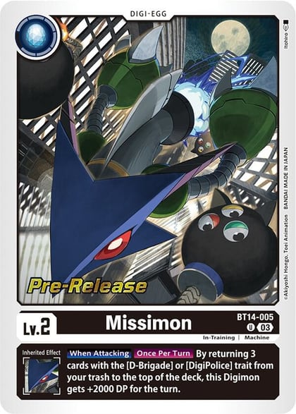 Missimon, Blast Ace Pre-Release Cards BT14-005 U