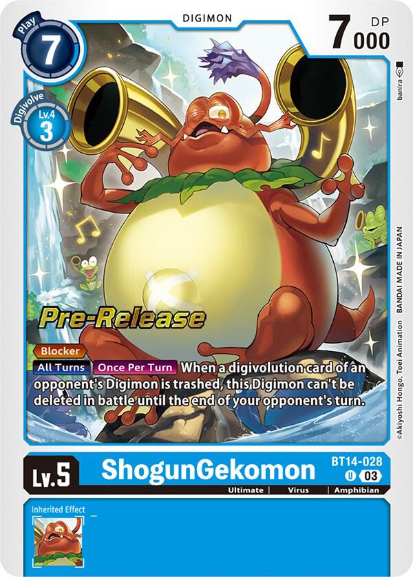 ShogunGekomon, Blast Ace Pre-Release Cards BT14-028 U