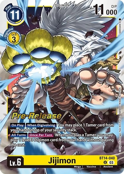 Jijimon, Blast Ace Pre-Release Cards BT14-040 U