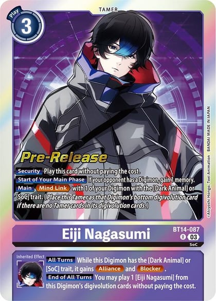 Eiji Nagasumi, Blast Ace Pre-Release Cards BT14-087 R