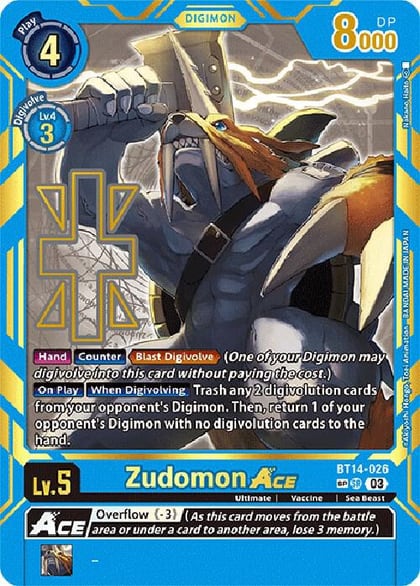 Zudomon ACE (Special Rare), Exceed Apocalypse BT14-026 SP