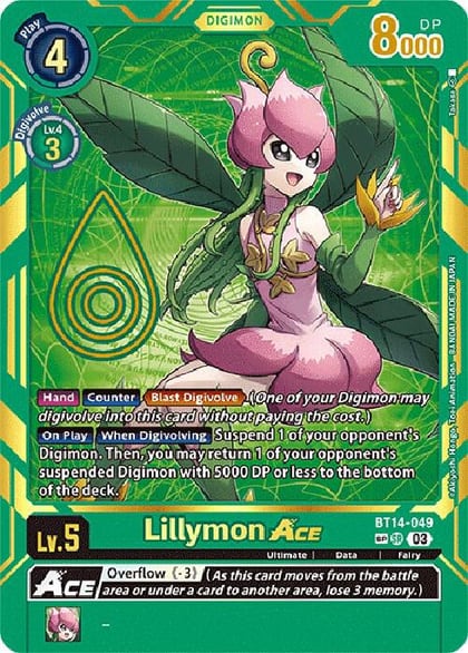 Lillymon ACE (Special Rare), Exceed Apocalypse BT14-049 SP