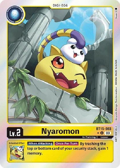 Nyaromon (Exceed Apocalypse Box Promotion Pack), Exceed Apocalypse BT15-003 U