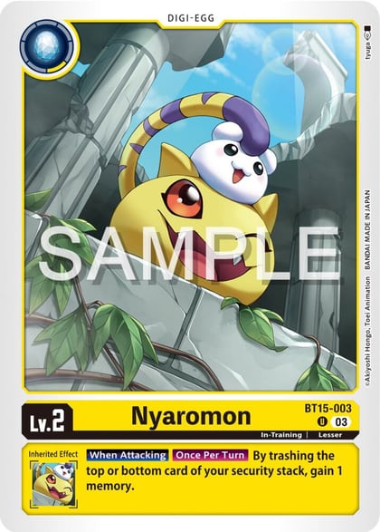 Nyaromon, Exceed Apocalypse BT15-003 U