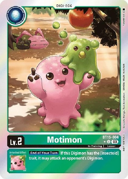 Motimon (Exceed Apocalypse Box Promotion Pack), Exceed Apocalypse BT15-004 U