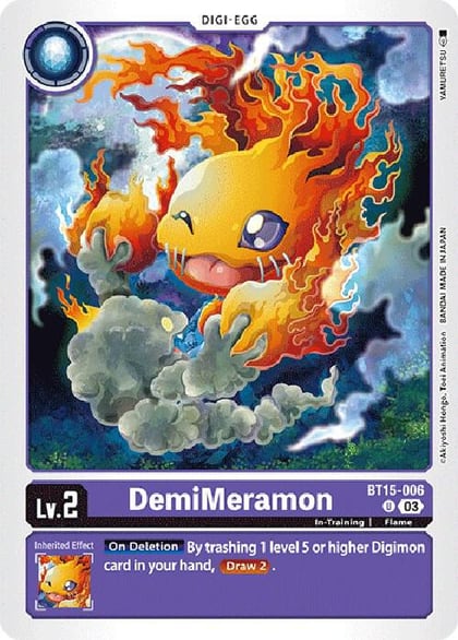 DemiMeramon, Exceed Apocalypse BT15-006 U
