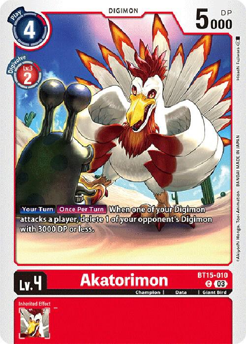 Akatorimon, Exceed Apocalypse BT15-010 C