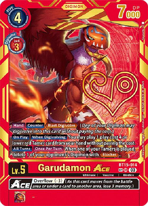 Garudamon ACE (Special Rare), Exceed Apocalypse BT15-014 SP
