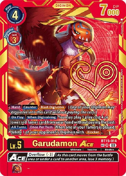 Garudamon ACE (Special Rare), Exceed Apocalypse BT15-014 SP