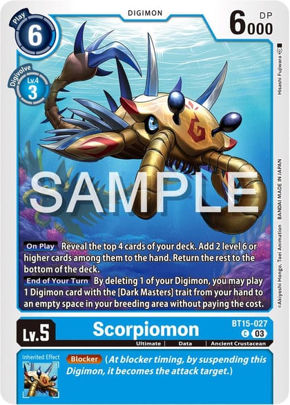 Scorpiomon, Exceed Apocalypse BT15-027 C