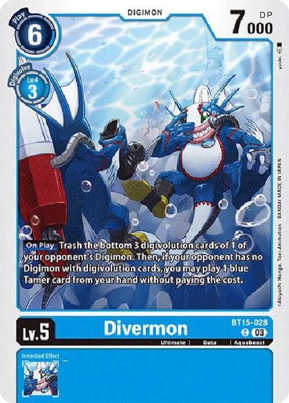 Divermon, Exceed Apocalypse BT15-028 C