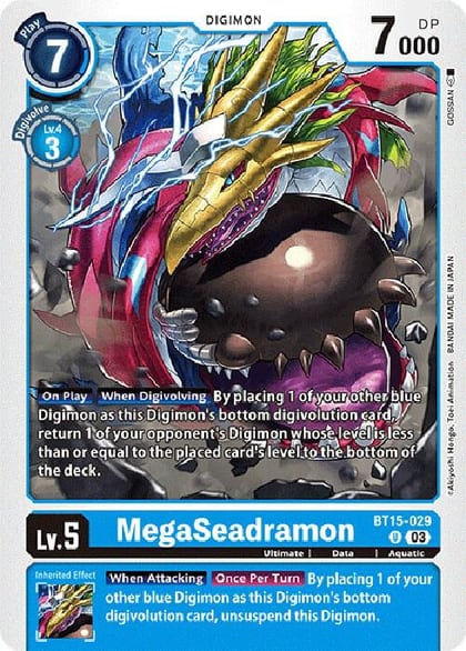MegaSeadramon, Exceed Apocalypse BT15-029 U