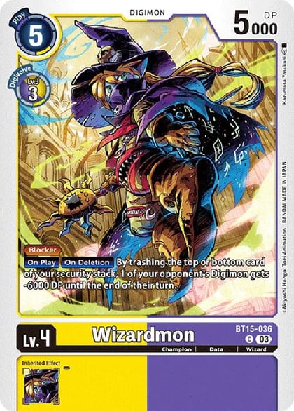 Wizardmon, Exceed Apocalypse BT15-036 C