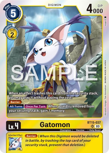 Gatomon, Exceed Apocalypse BT15-037 SR