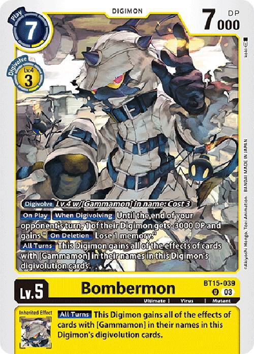 Bombermon, Exceed Apocalypse BT15-039 U