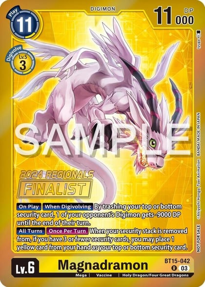 Magnadramon (2024 Regionals Finalist), Exceed Apocalypse BT15-042 R