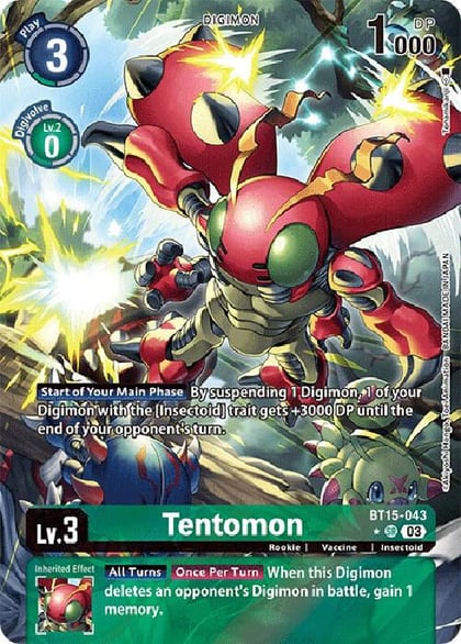 Tentomon (Alternate Art), Exceed Apocalypse BT15-043 SR
