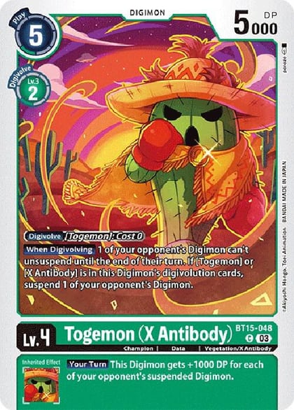 Togemon (X Antibody), Exceed Apocalypse BT15-048 C