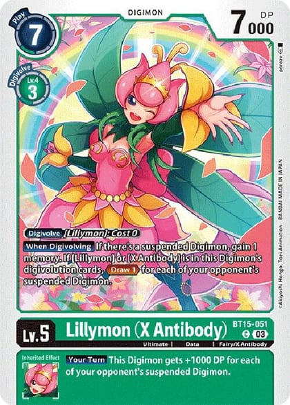 Lillymon (X Antibody), Exceed Apocalypse BT15-051 C