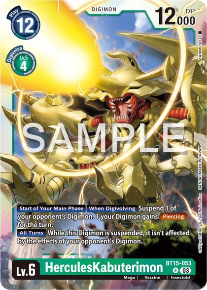 HerculesKabuterimon, Exceed Apocalypse BT15-053 R