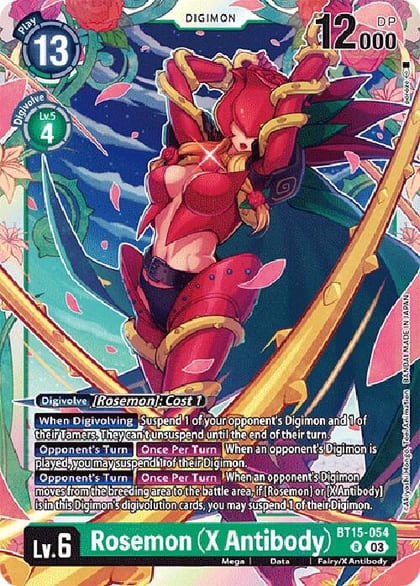 Rosemon (X Antibody), Exceed Apocalypse BT15-054 R
