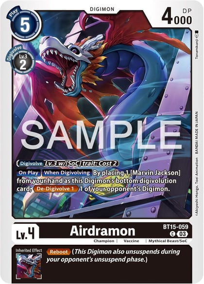 Airdramon, Exceed Apocalypse BT15-059 C
