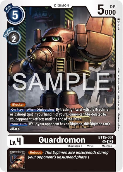 Guardromon, Exceed Apocalypse BT15-061 U