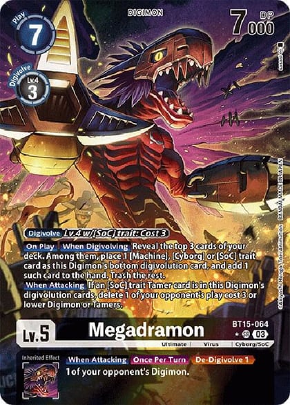 Megadramon (Alternate Art), Exceed Apocalypse BT15-064 SR