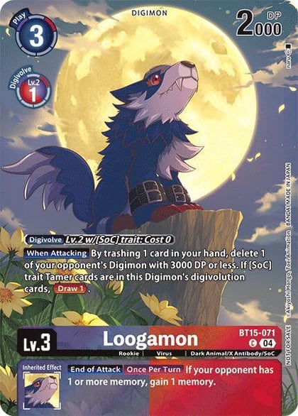 Loogamon (Legend Pack 2024), Exceed Apocalypse BT15-071 C