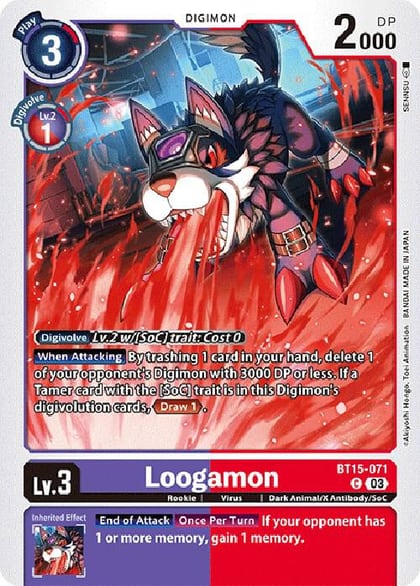 Loogamon, Exceed Apocalypse BT15-071 C