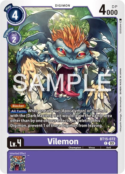 Vilemon, Exceed Apocalypse BT15-072 C