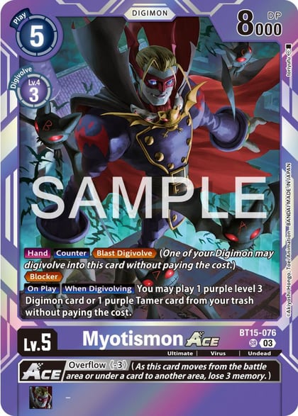 Myotismon ACE, Exceed Apocalypse BT15-076 SR