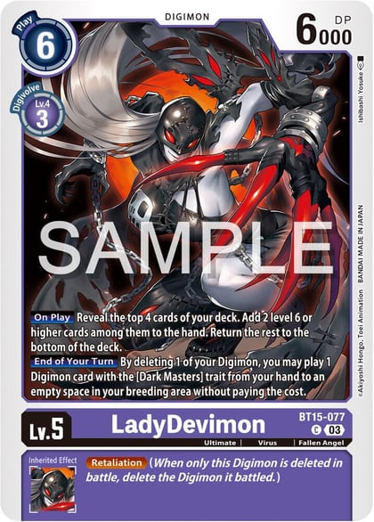 LadyDevimon, Exceed Apocalypse BT15-077 C