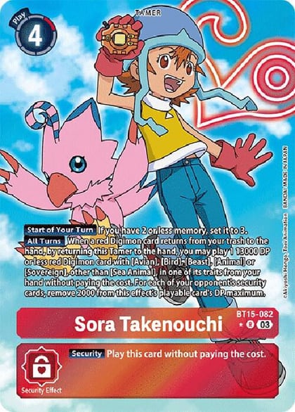 Sora Takenouchi (Alternate Art), Exceed Apocalypse BT15-082 R
