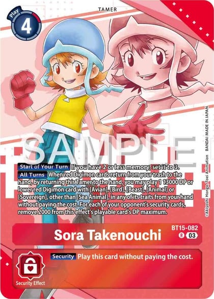 Sora Takenouchi (Premium Heroines Set), Exceed Apocalypse BT15-082 R