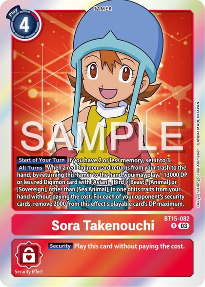 Sora Takenouchi, Exceed Apocalypse BT15-082 R