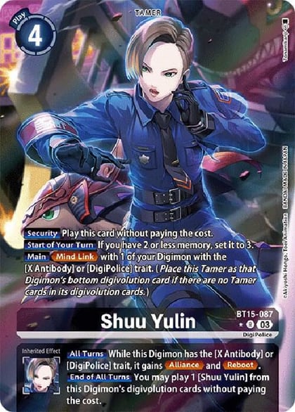 Shuu Yulin (Alternate Art), Exceed Apocalypse BT15-087 R