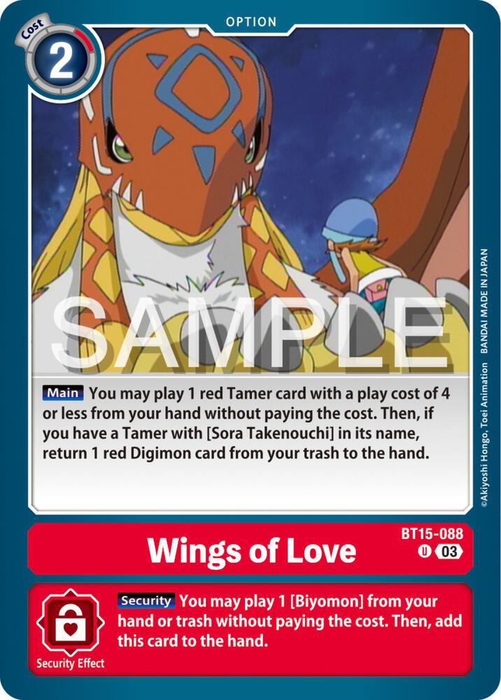 Wings of love, Exceed Apocalypse BT15-088 U
